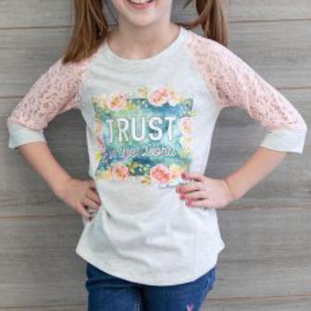 Trust Lace Raglan Tee - Picture 8 of 8